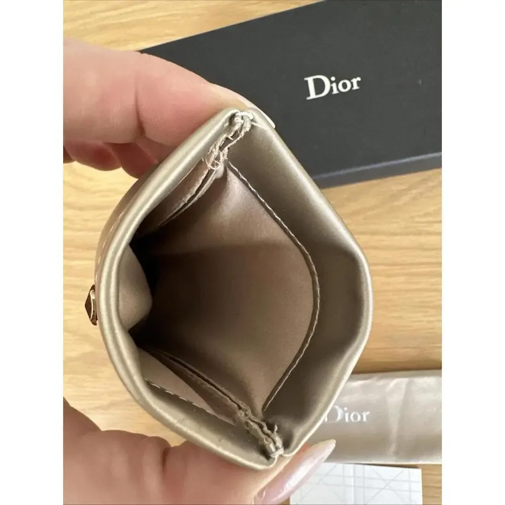 Dior Sunglasses Eyeglasses Soft Case + Microfiber Cloth, Box, Soft Sleeve, Gold - Picture 6 of 9